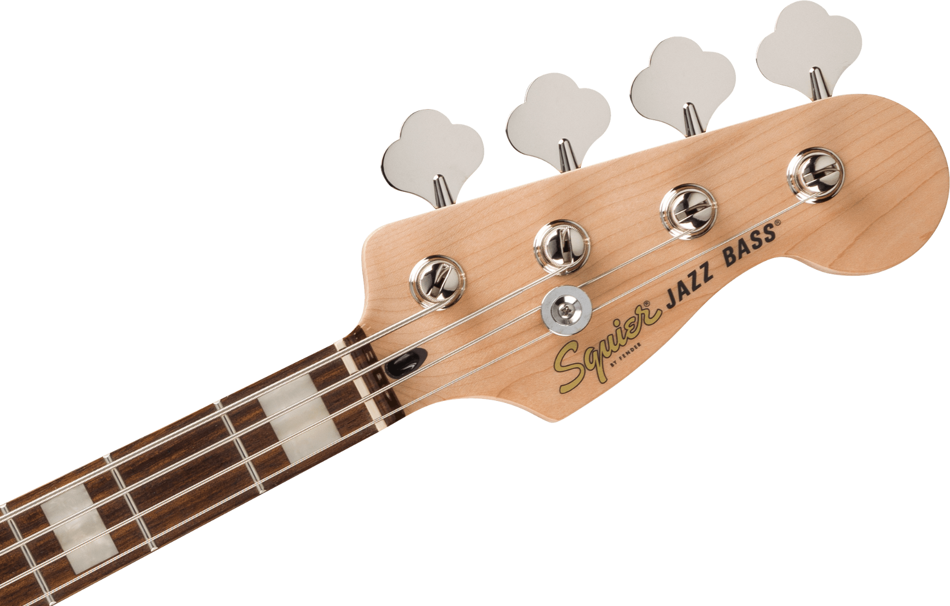 Squier FSR Affinity Series Active Jazz Bass, Laurel Fingerboard, White Pickguard in Charcoal Frost Metallic