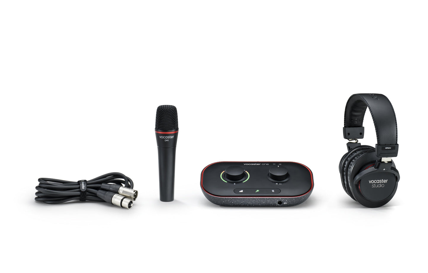 Focusrite Vocaster One Studio essential podcasting kit