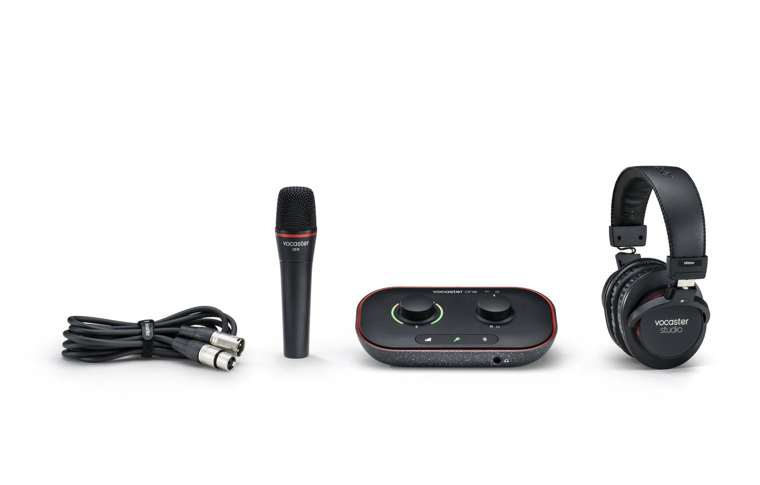 Focusrite Vocaster One Studio essential podcasting kit