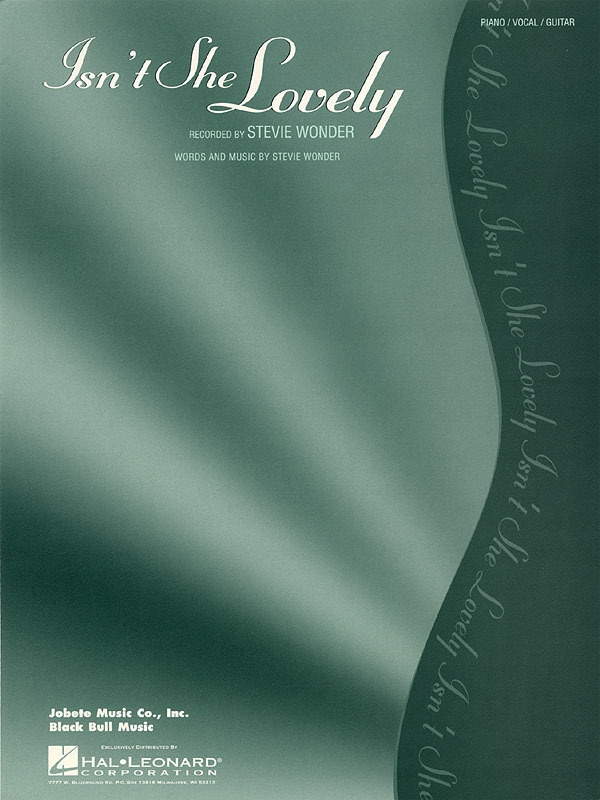 Isnt She Lovely PVG Single Sheet