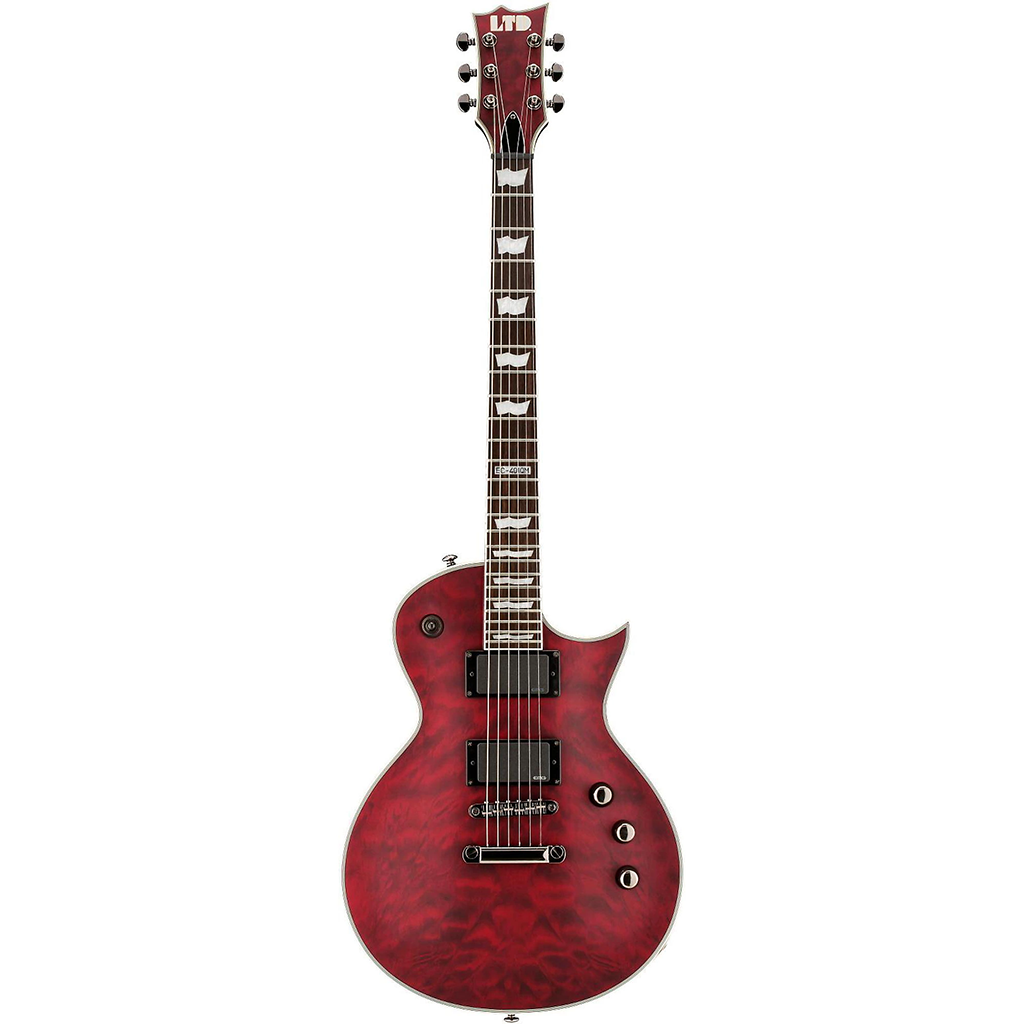 ESP LTD EC-401 Quilted Maple Electric Guitar IN See Through Black Cherry