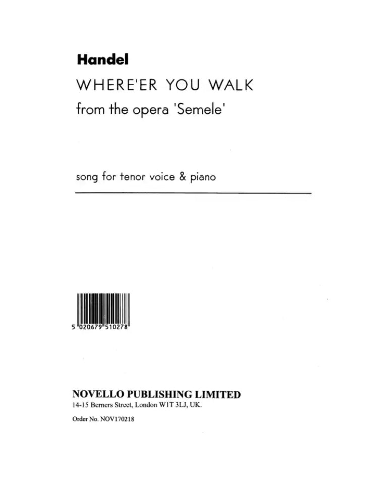 Handel Whereer You Walk In BB