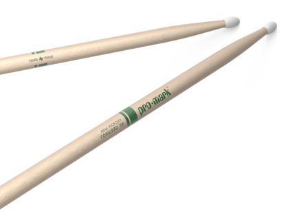 Promark Forward 5B Raw Hickory Nylon Tip Natural Drumsticks