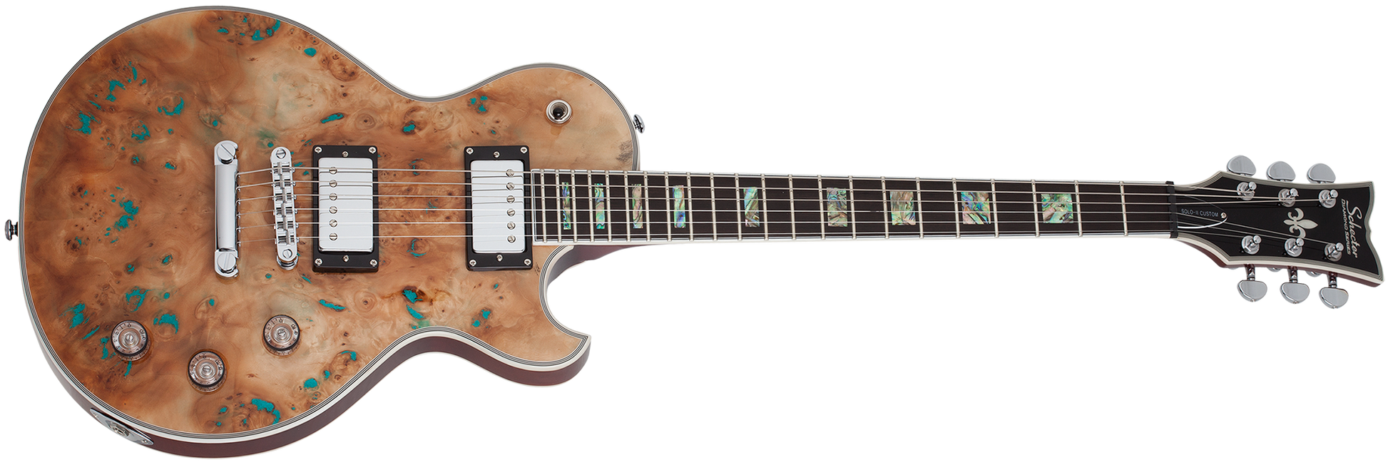 Schecter Solo II Custom in Gloss Natural Burl