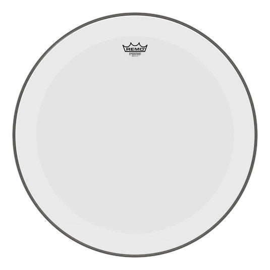 Remo Powerstroke P3 Smooth White No Stripe, Bass Drumhead - 24" - P3-1224-C1