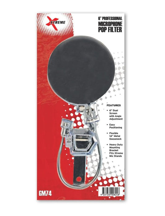 Xtreme GM74 Dual Screen Microphone Pop Filter