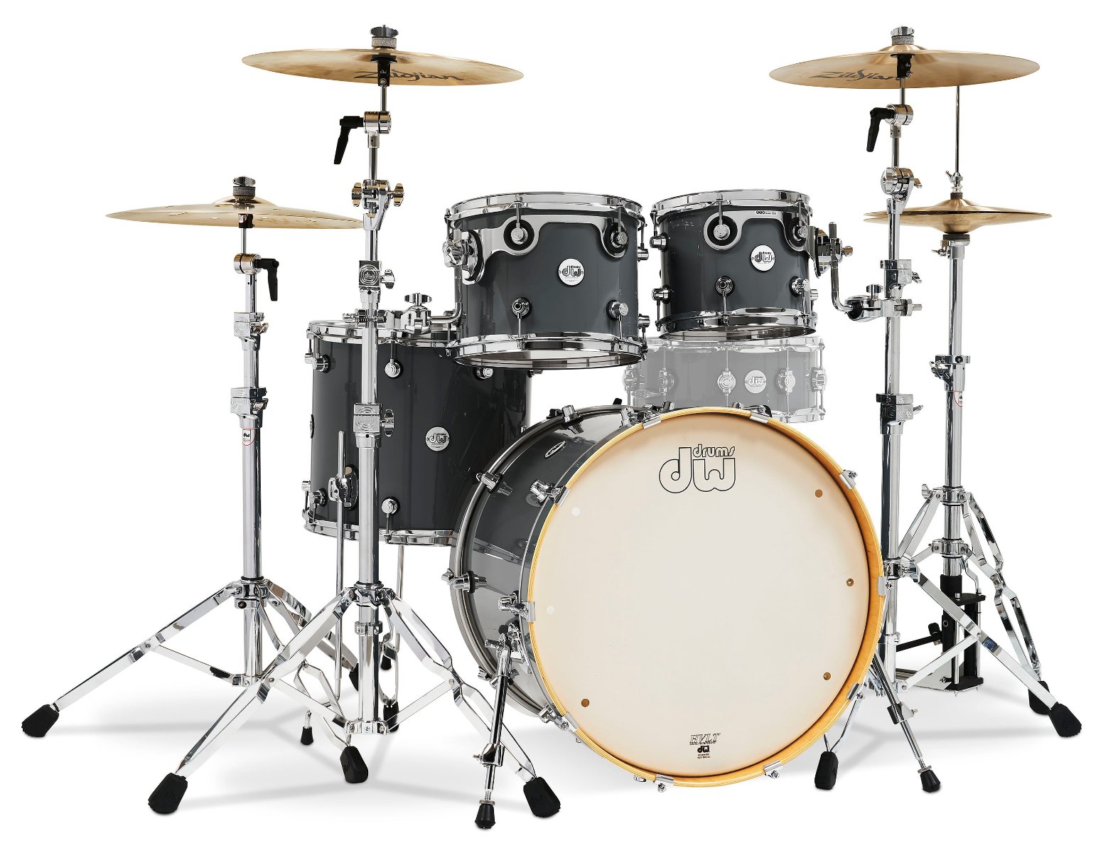 DW Design Series 4-Piece Shell Pack in Steel Gray