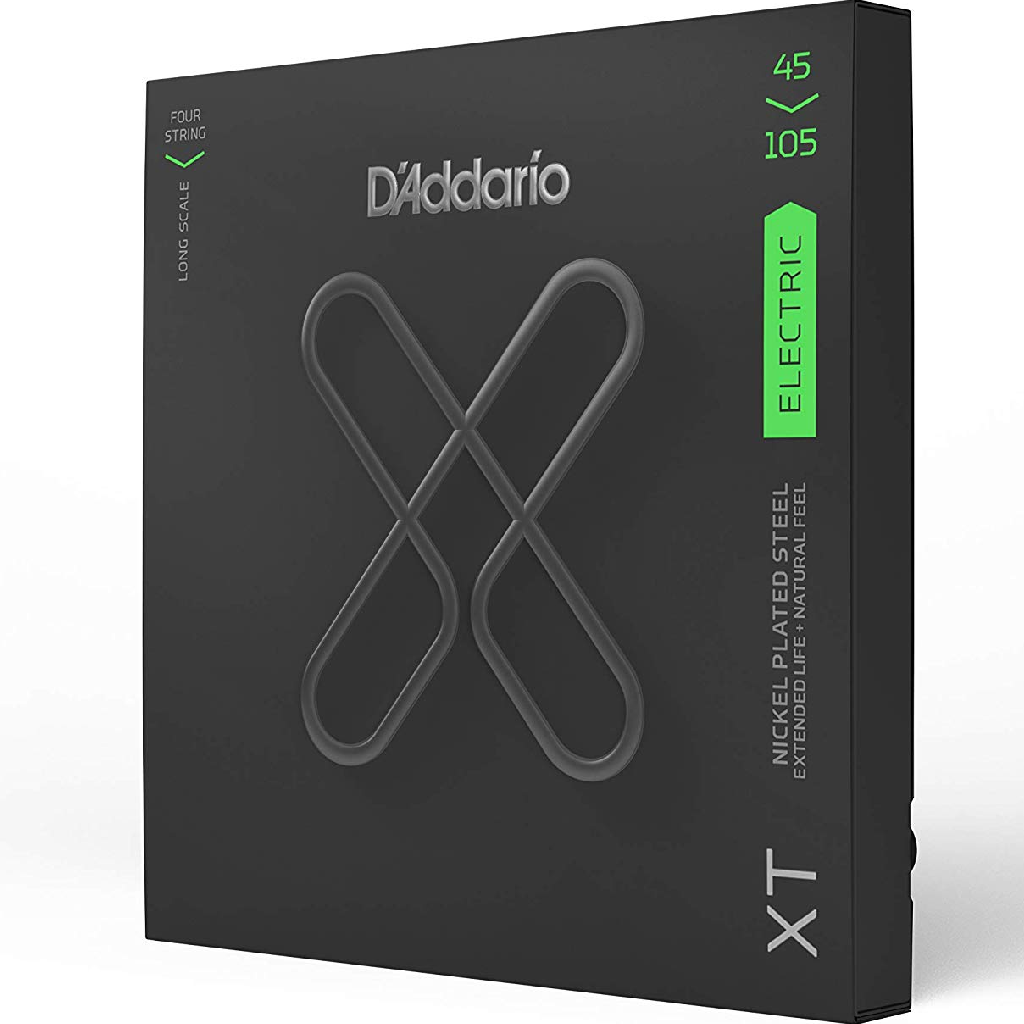 D'Addario Regular Light Top Medium Bottom Long Scale Coated Bass Strings 45-105 Gauge
