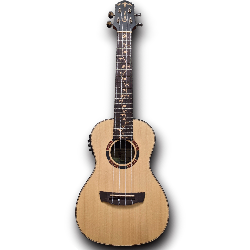 Crafter UC27E Prestige Series Acoustic Electric Ukulele in Natural Satin