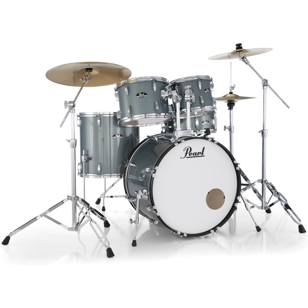 Pearl Roadshow-Plus 5-Piece Drum Kit with Pearl Cymbal Pack in Aqua Blue Glitter