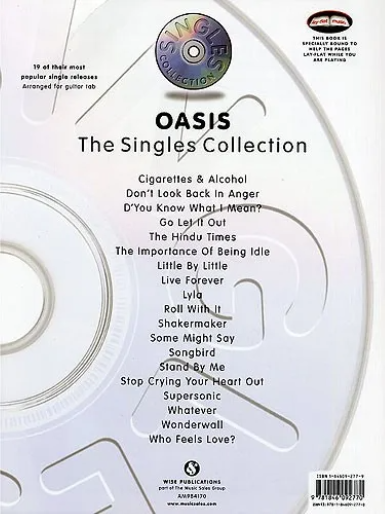 Oasis The Singles Collection Guitar Tab