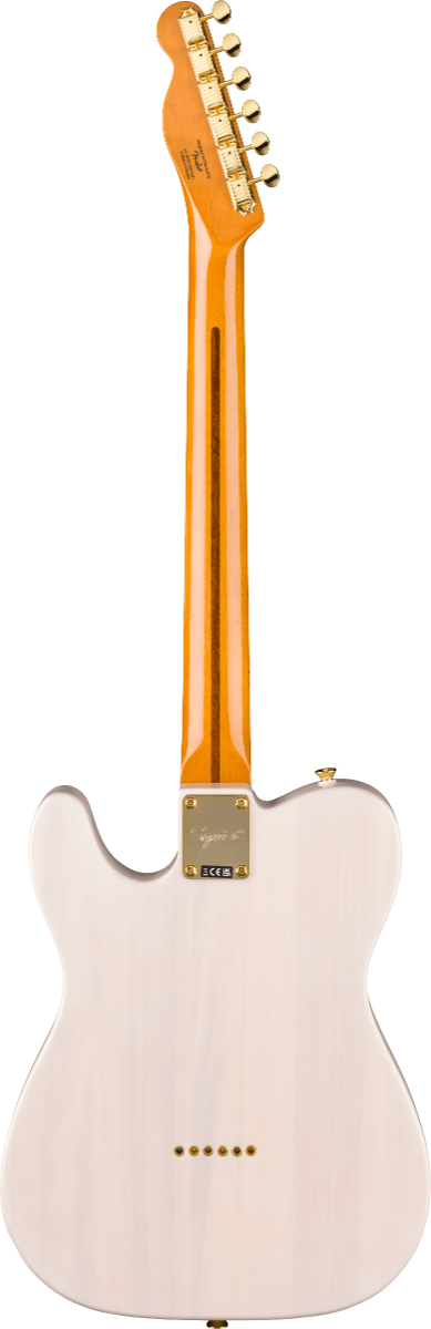 Squier FSR Classic Vibe '50s Telecaster, Maple Fingerboard, Parchment Pickguard in Gold Hardware, White Blonde