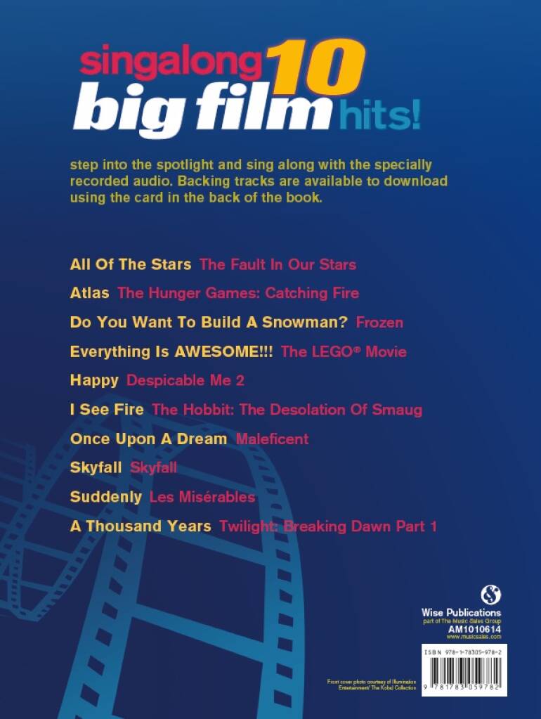 Singalong 10 Big Film Hits Bk/Ola