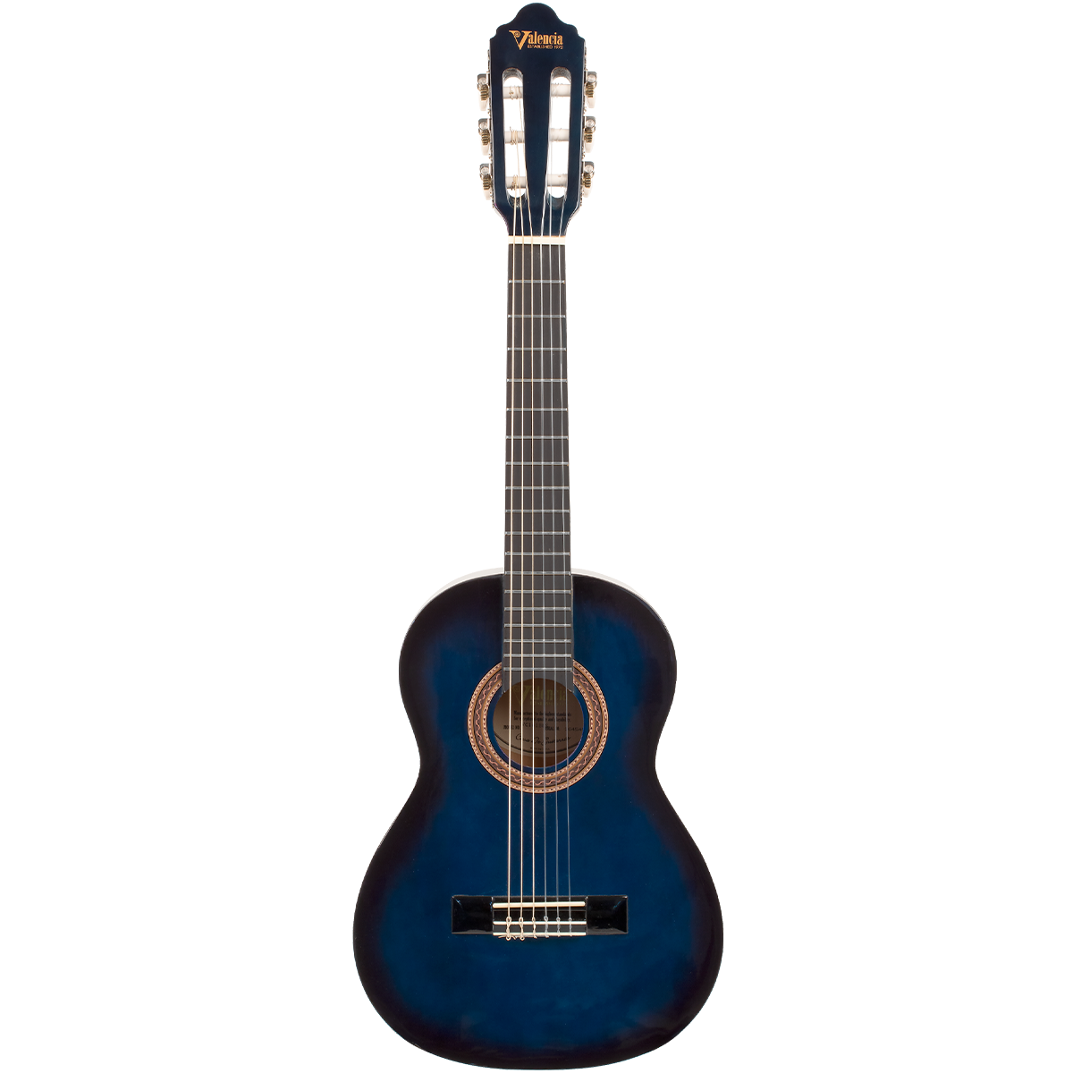 Valencia Series 100 1/4 Size Classical Guitar in Blue Sunburst