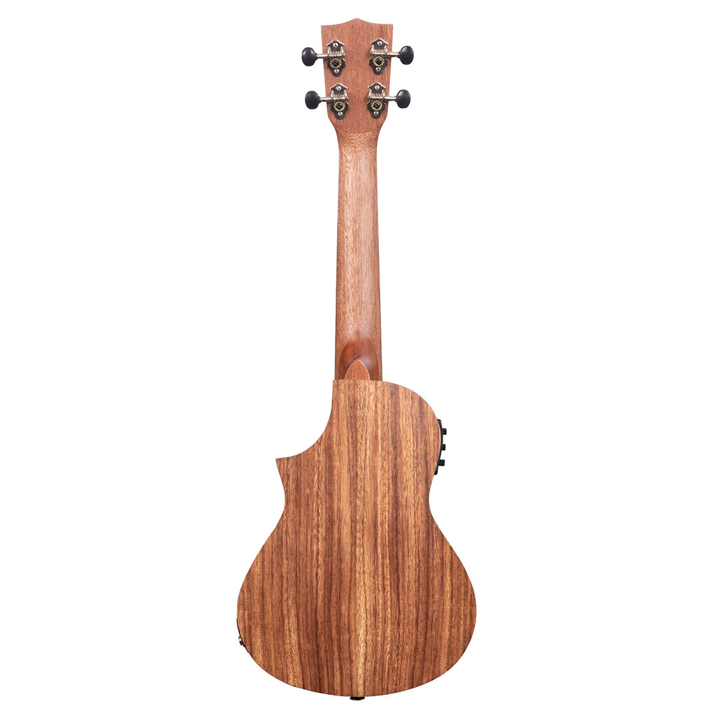 Kala Teak KATKCCE Tri Top Concert Ukulele  in Natural