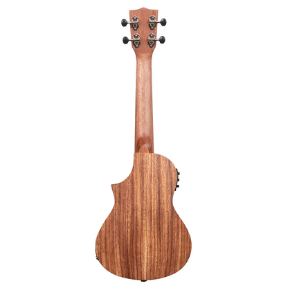 Kala Teak KATKCCE Tri Top Concert Ukulele  in Natural