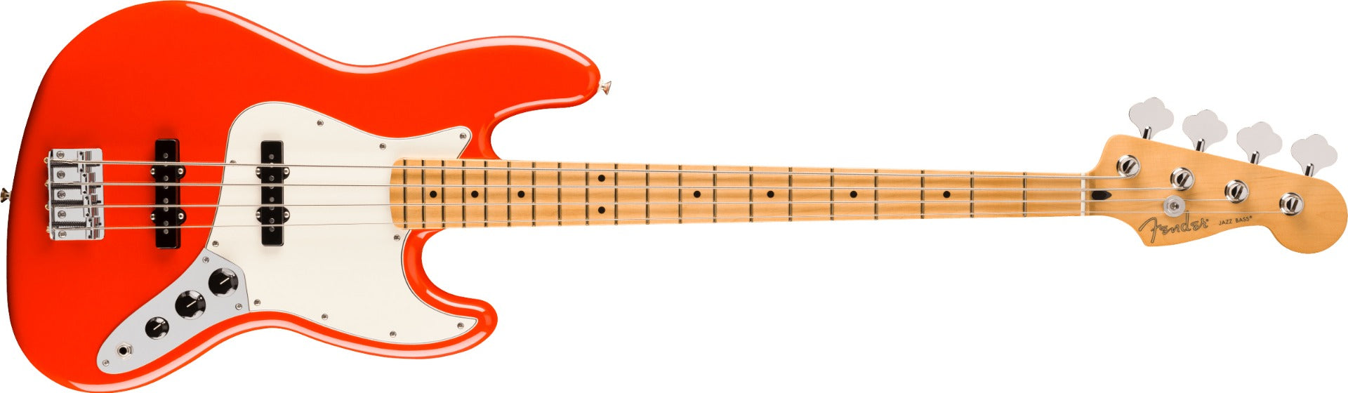 Fender Player II Jazz Bass, Maple Fingerboard in Coral Red