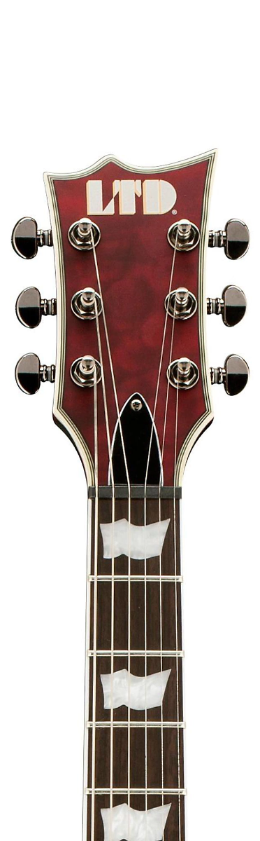 ESP LTD EC-401 Quilted Maple Electric Guitar IN See Through Black Cherry