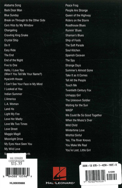The Doors Guitar Chord Songbook