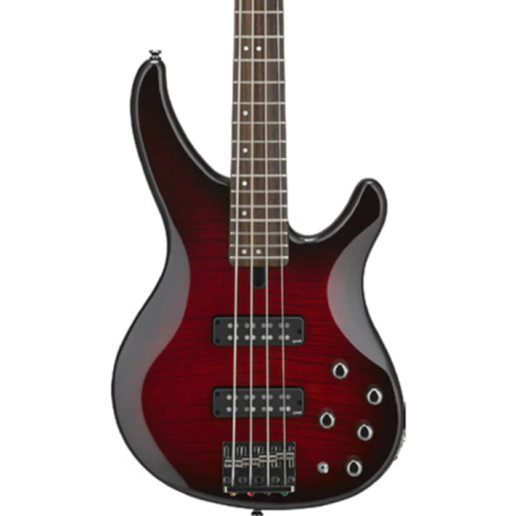 Yamaha TRBX604FM Electric Bass in Dark Red Burst