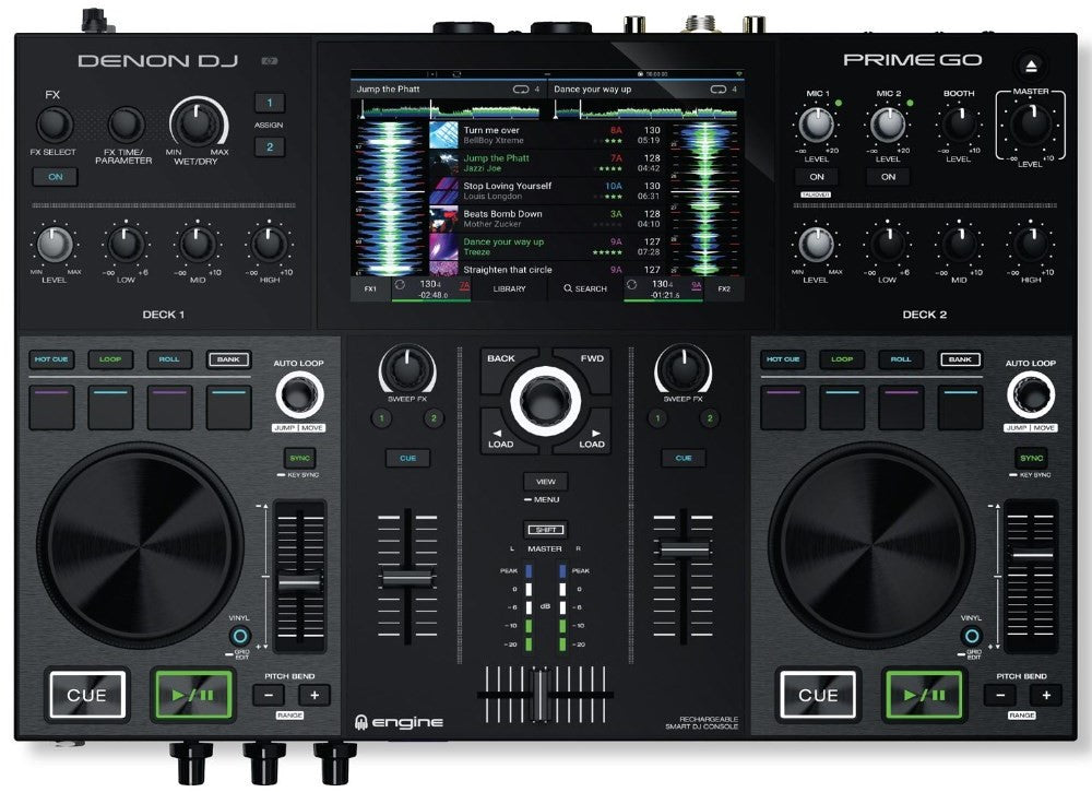 DENON DJ Prime GO 2 Deck Rechargeable Smart DJ Console