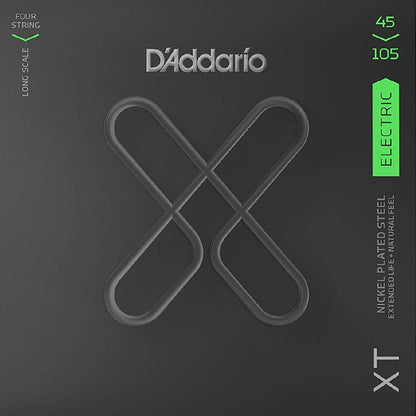 D'Addario Regular Light Top Medium Bottom Long Scale Coated Bass Strings 45-105 Gauge