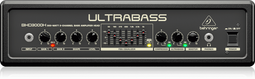 Behringer UltraBass BXD3000H 300W Bass Amp Head