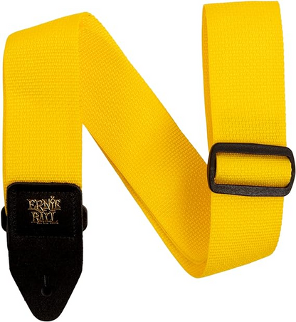 Ernie Ball Polypro Guitar Or Bass Strap in Yellow & Black