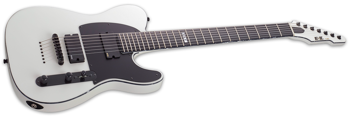 ESP E II T B7 Baritone 7 String in Snow White