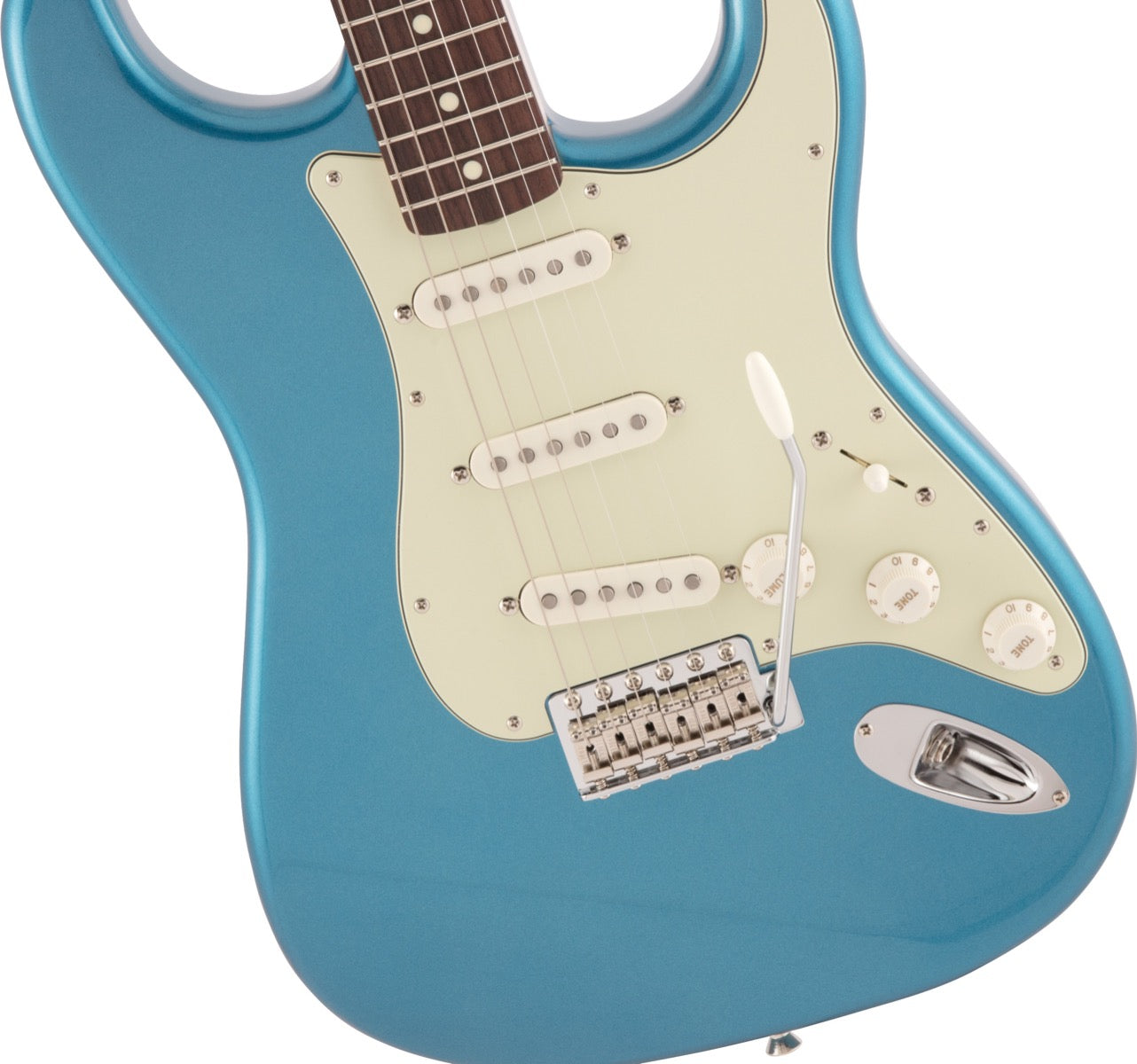 Fender Made in Japan Traditional 60s Stratocaster, Rosewood Fingerboard in Lake Placid Blue