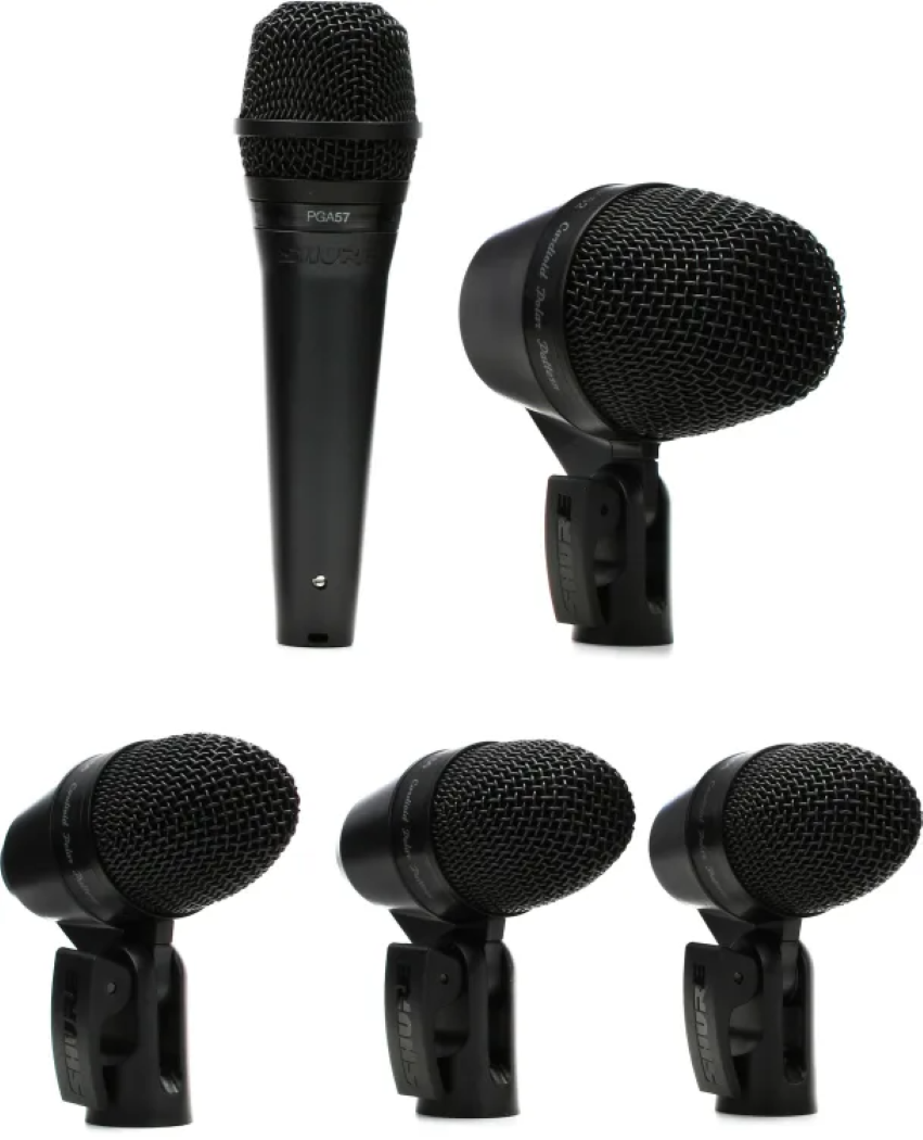 Shure PGADRUMKIT5 5 piece Drum Microphone Kit