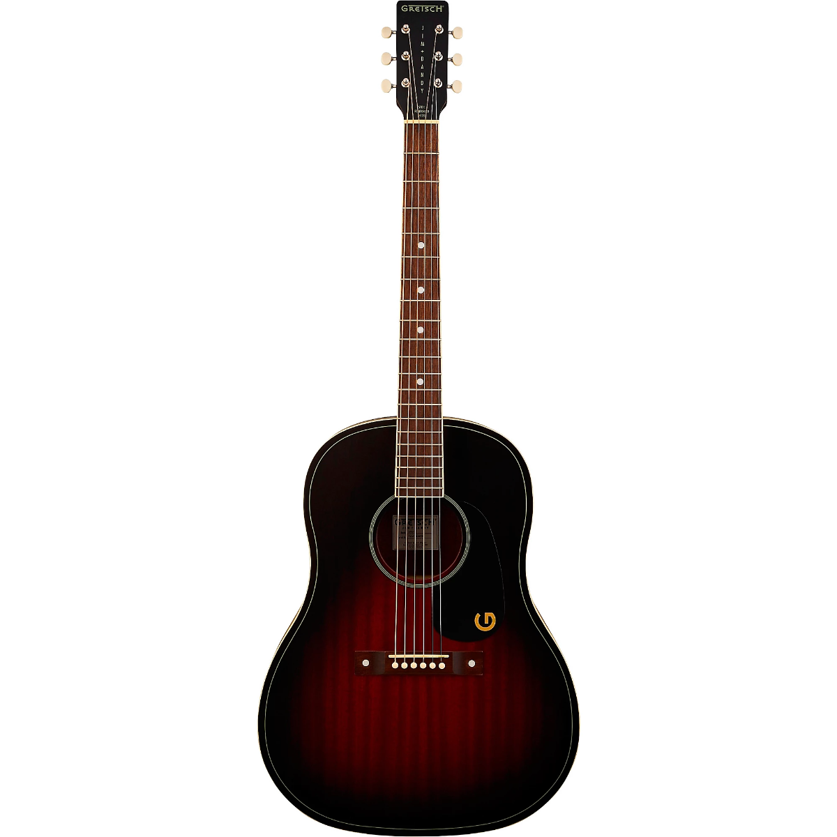 Gretsch Jim Dandy Dreadnought Acoustic Guitar in Deep Cherry Burst