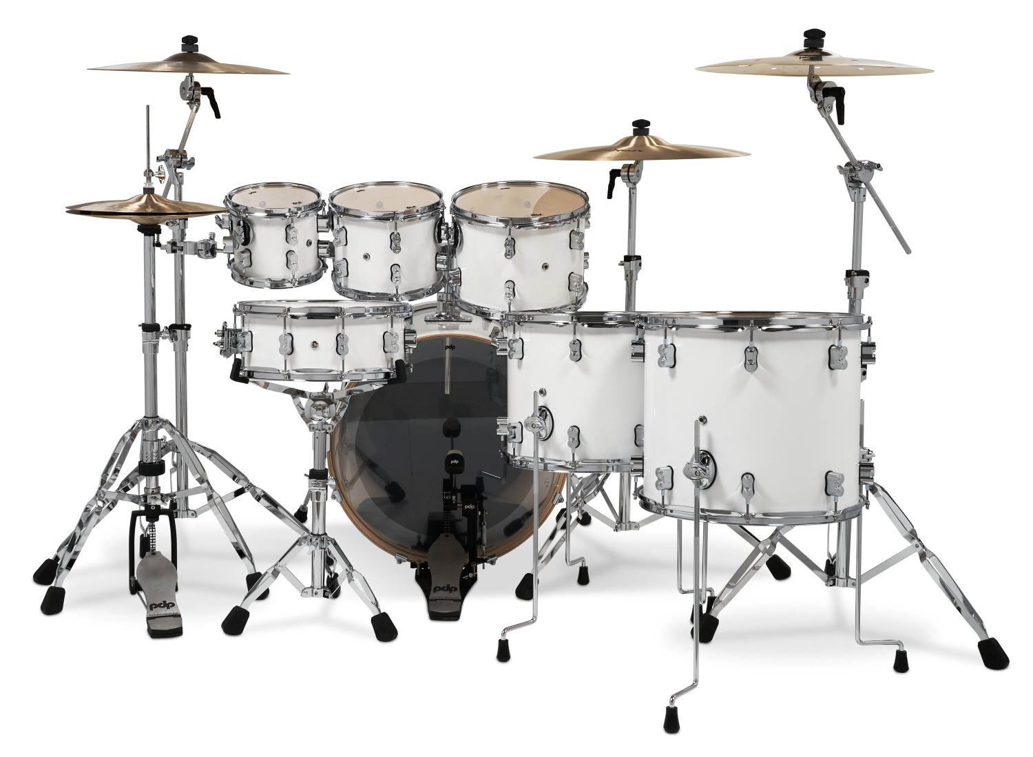 PDP Concept Maple 22 7 Piece Shell Pack in Pearlescent White