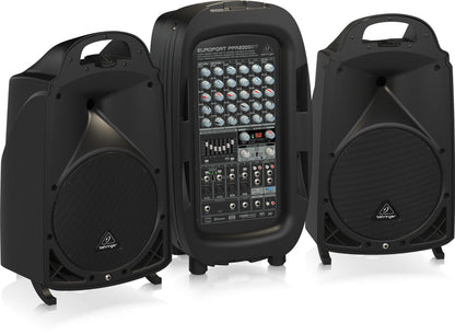 Behringer Europort PPA2000BT Ultra Compact 2000W 8 Channel Portable PA System