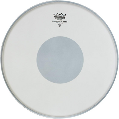 Remo 14" Coated Controlled Sound Batter White Dot On Bottom Drumhead