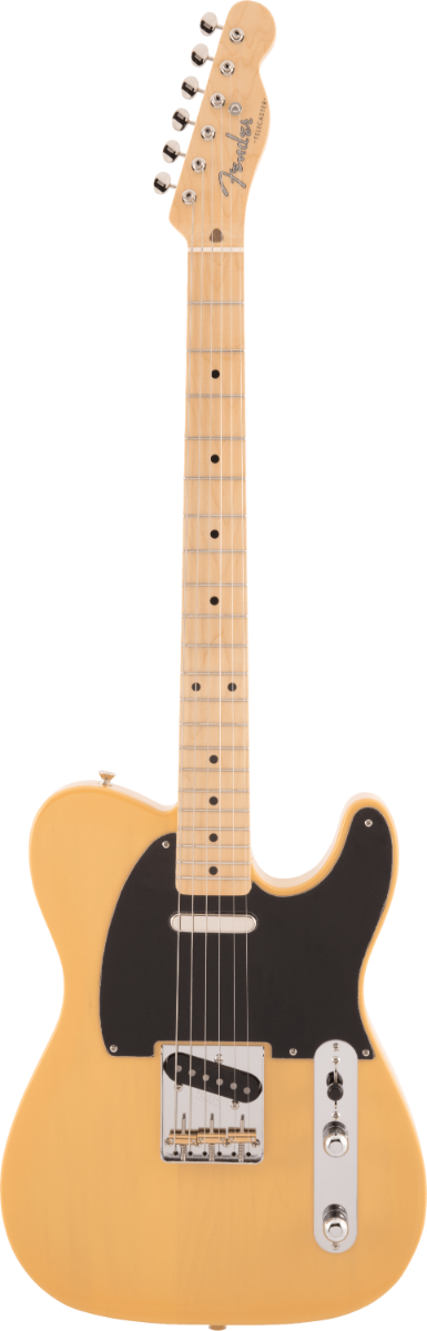 Fender Made in Japan Traditional 50s Telecaster Electric Guitar, Maple Fingerboard in Butterscotch Blonde