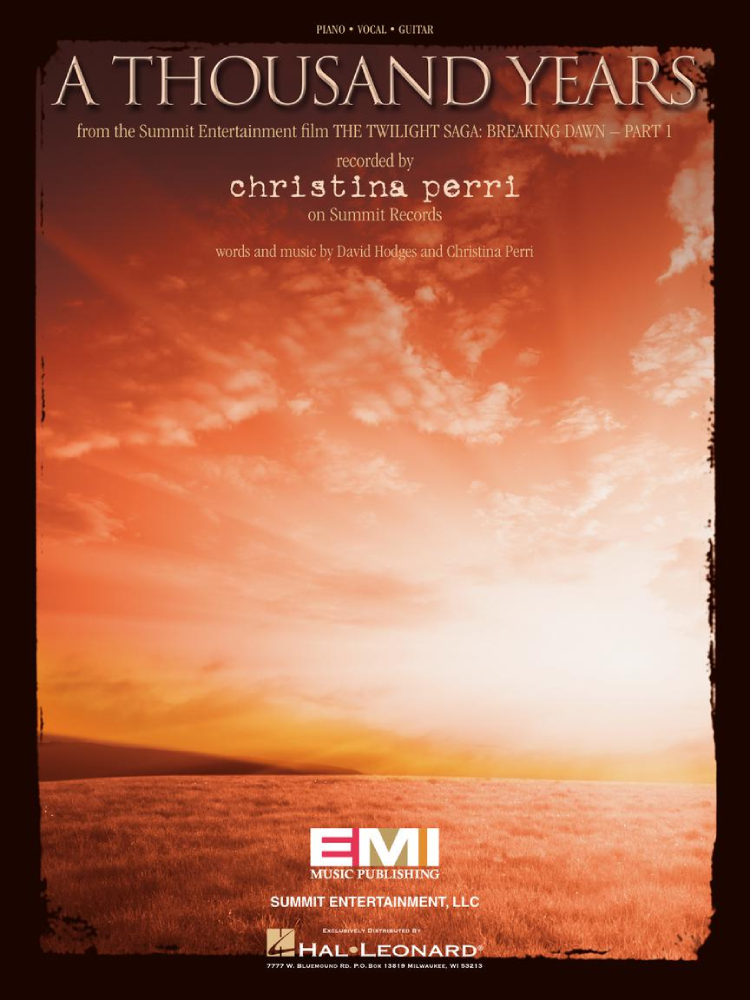 Christina Perri A Thousand Years PVG S/S