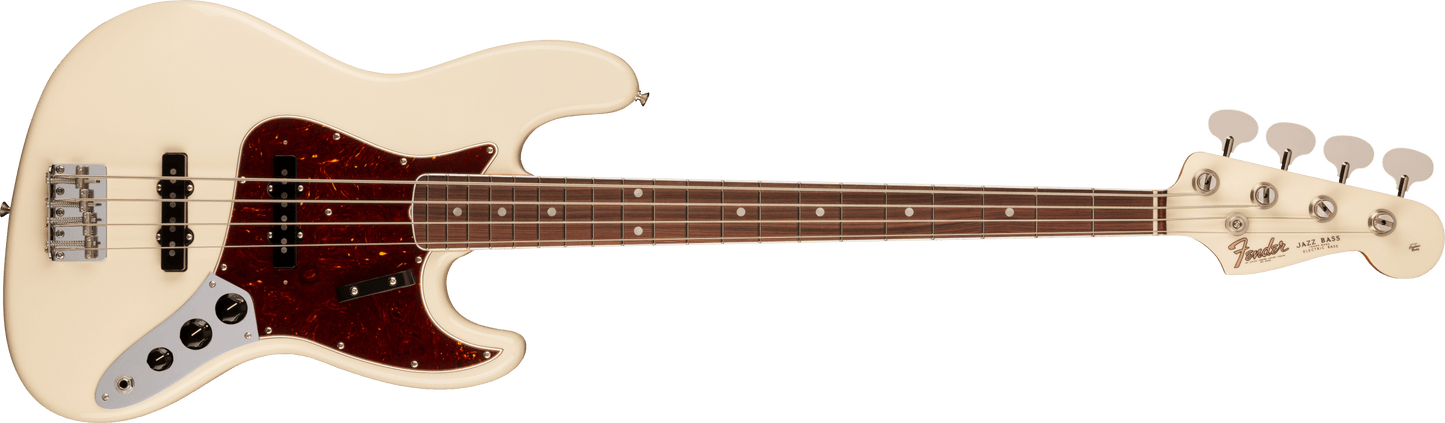 Fender American Vintage II 1966 Jazz Bass, Rosewood Fingerboard in Olympic White