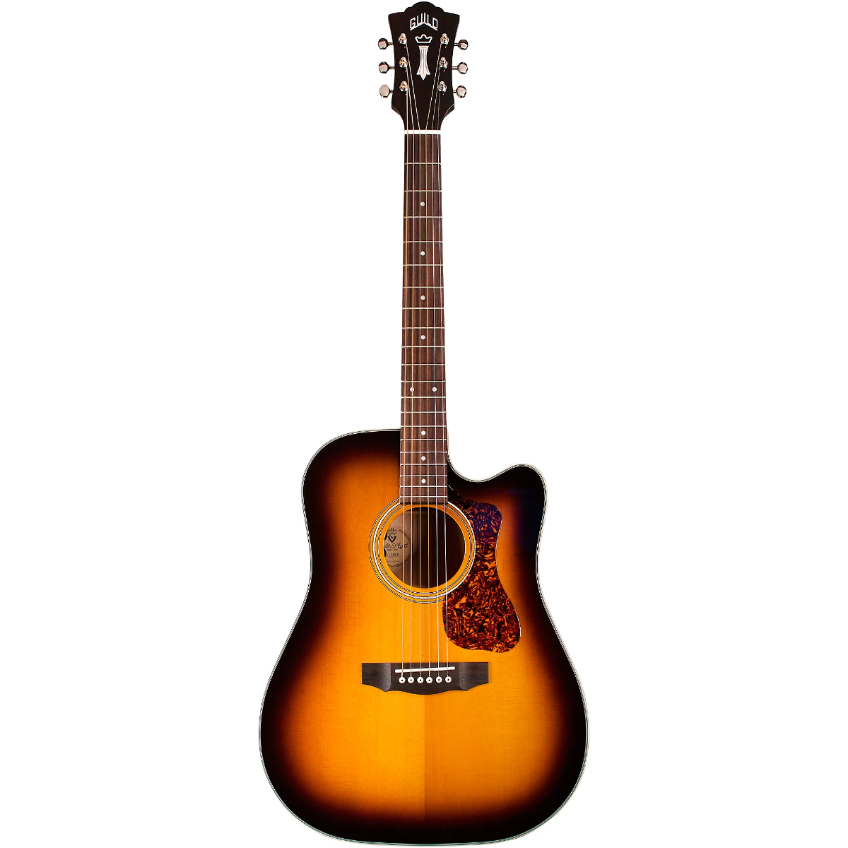 Guild D-140CE Westerly Collection Dreadnought Acoustic Electric Guitar in Antique Burst