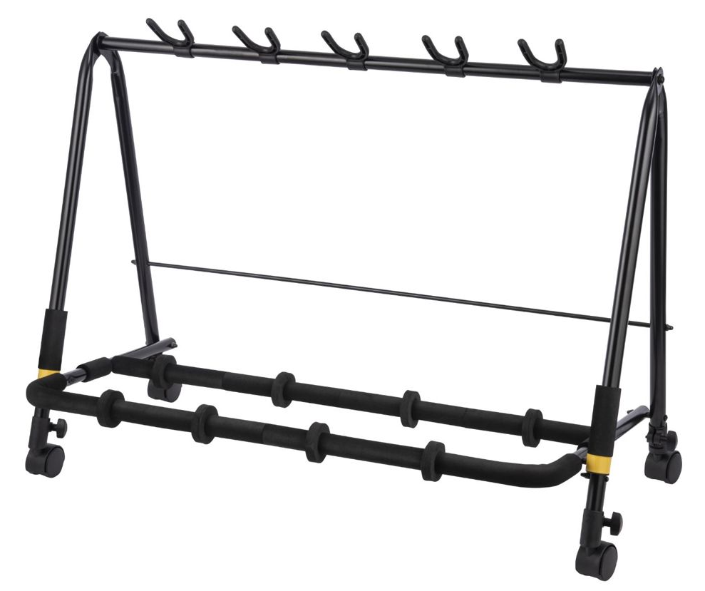 Hercules GS525BPLUS: 5-pc Guitar Rack w/wheels (MC2)