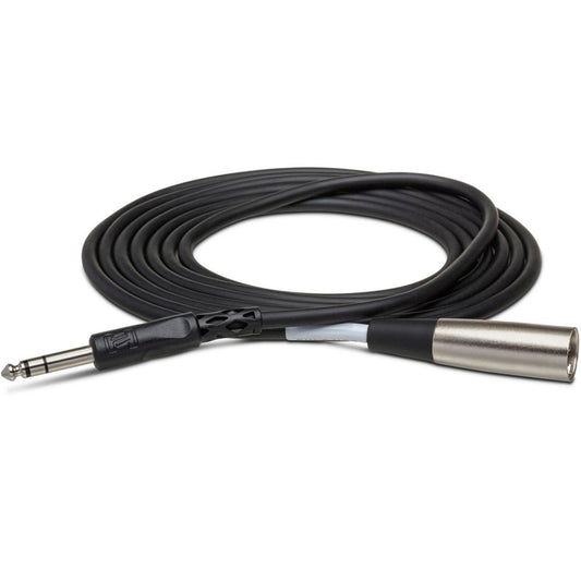 HOSA STX102M BALANCED INTERCONNECT, 1/4 IN TRS TO XLR3M, 2 FT