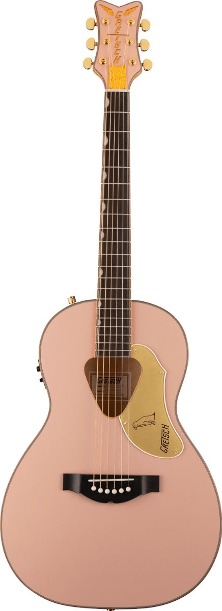 Gretsch G5021E Rancher Penguin Parlor Acoustic Electric Guitar in Shell Pink
