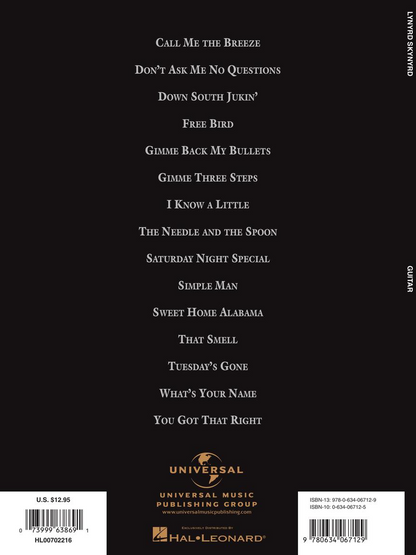 Lynyrd Skynyrd Easy Guitar Riffs and Solos Tab