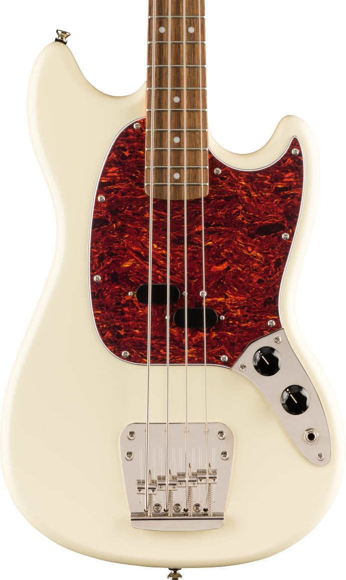 Squier Classic Vibe '60s Mustang Bass, Laurel Fingerboard in Olympic White