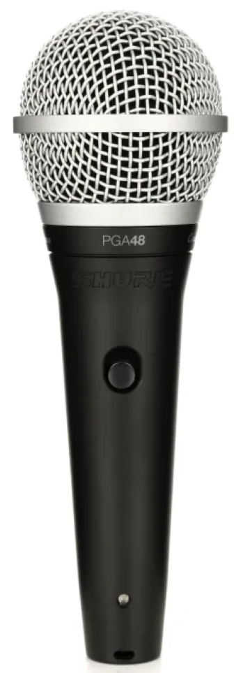 SHURE PGA 48 Dynamic Microphone with XLR-QTR Cable