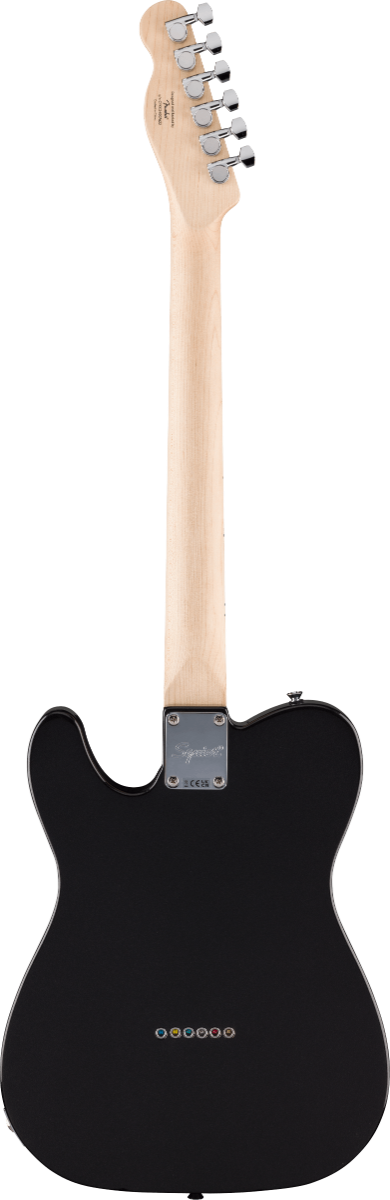 Squier FSR Affinity Series Telecaster Thinline, Maple Fingerboard, Black Pickguard in Metallic Black