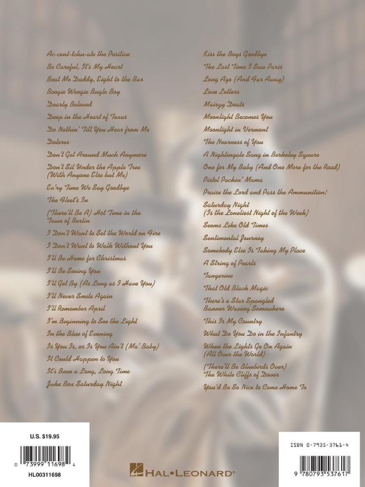 I'll Be Seeing You 2nd Edition 51 Songs of World War II PVG