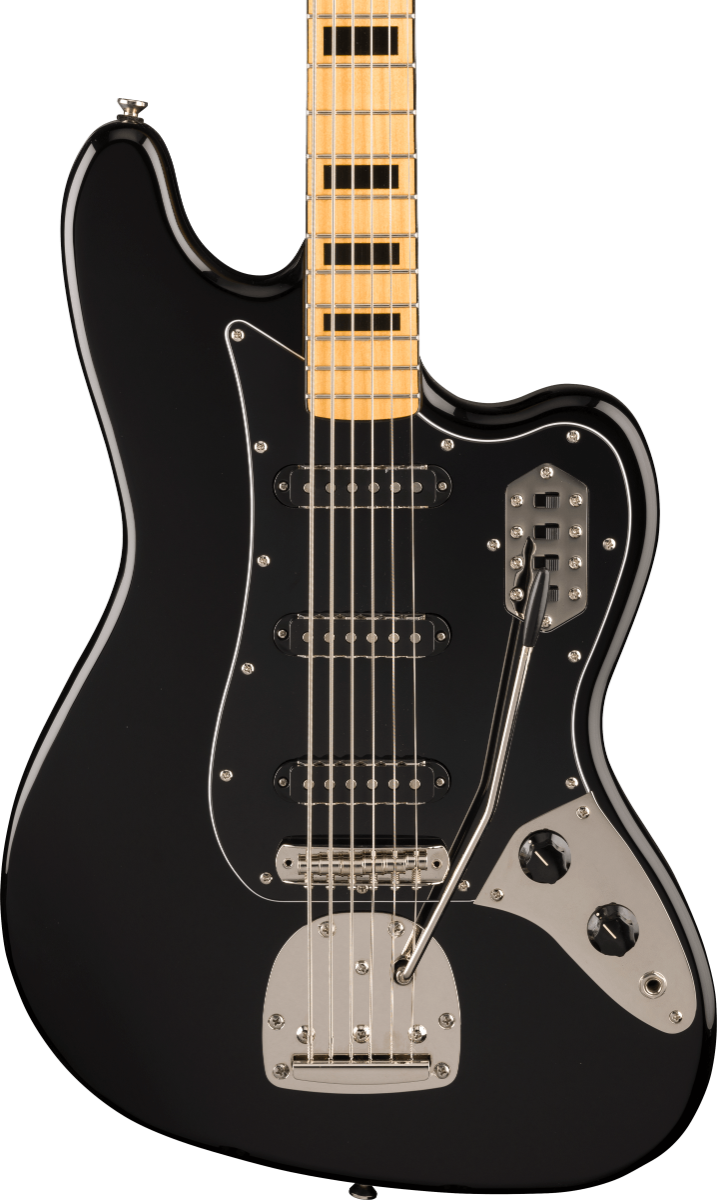 Squier FSR Classic Vibe™ Bass VI, Maple Fingerboard, Black Pickguard, Matching Headstock in Black