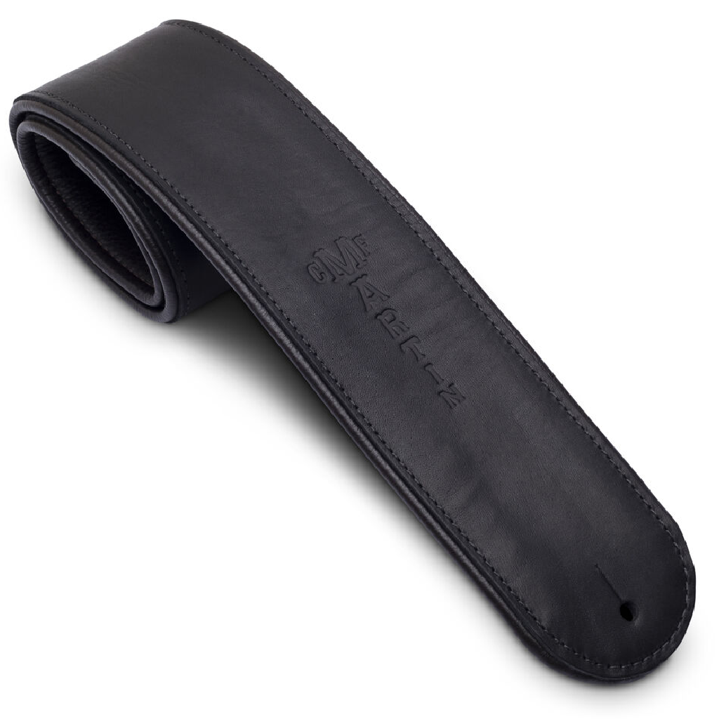 Martin Premium Rolled Leather Strap in Black
