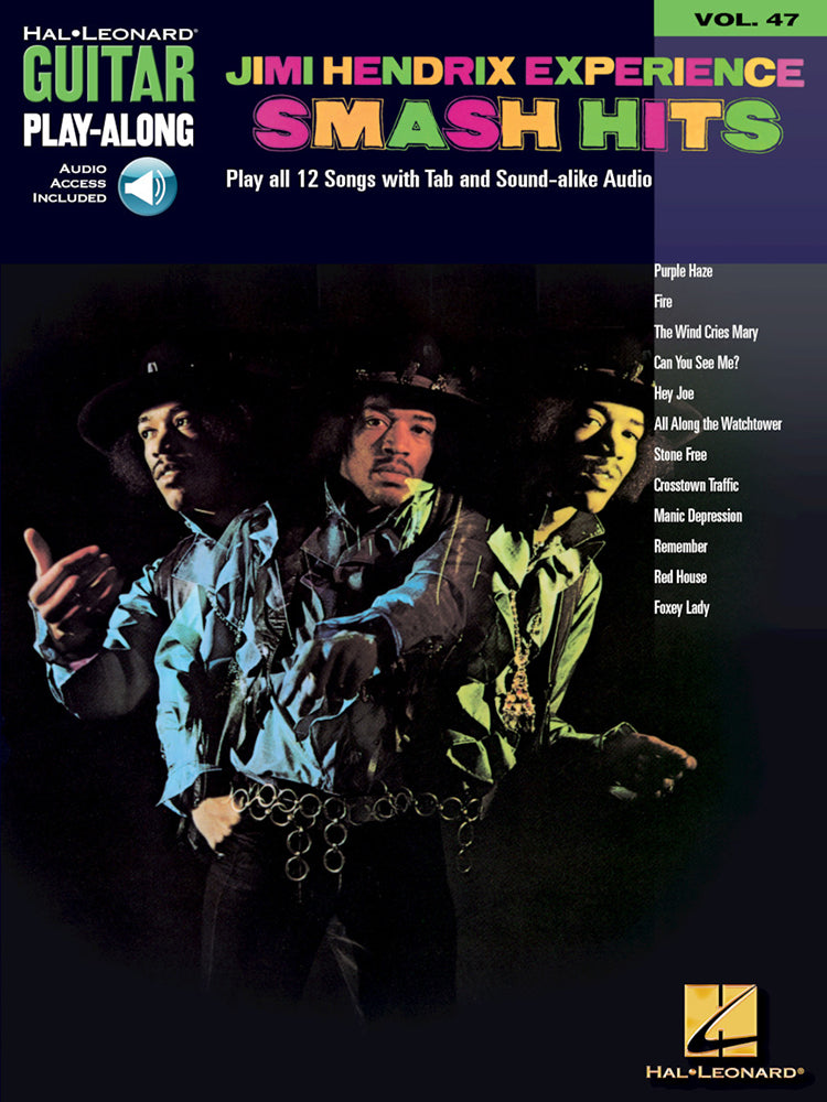 Jimi Hendrix Experience Smash Hits Guitar Playalong Volume 47